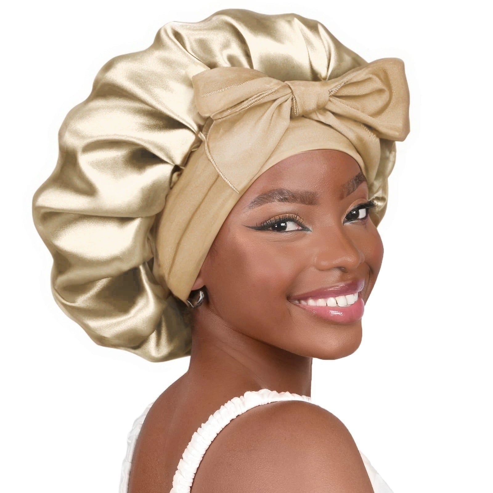 Elastic strap color Ding round hat bow