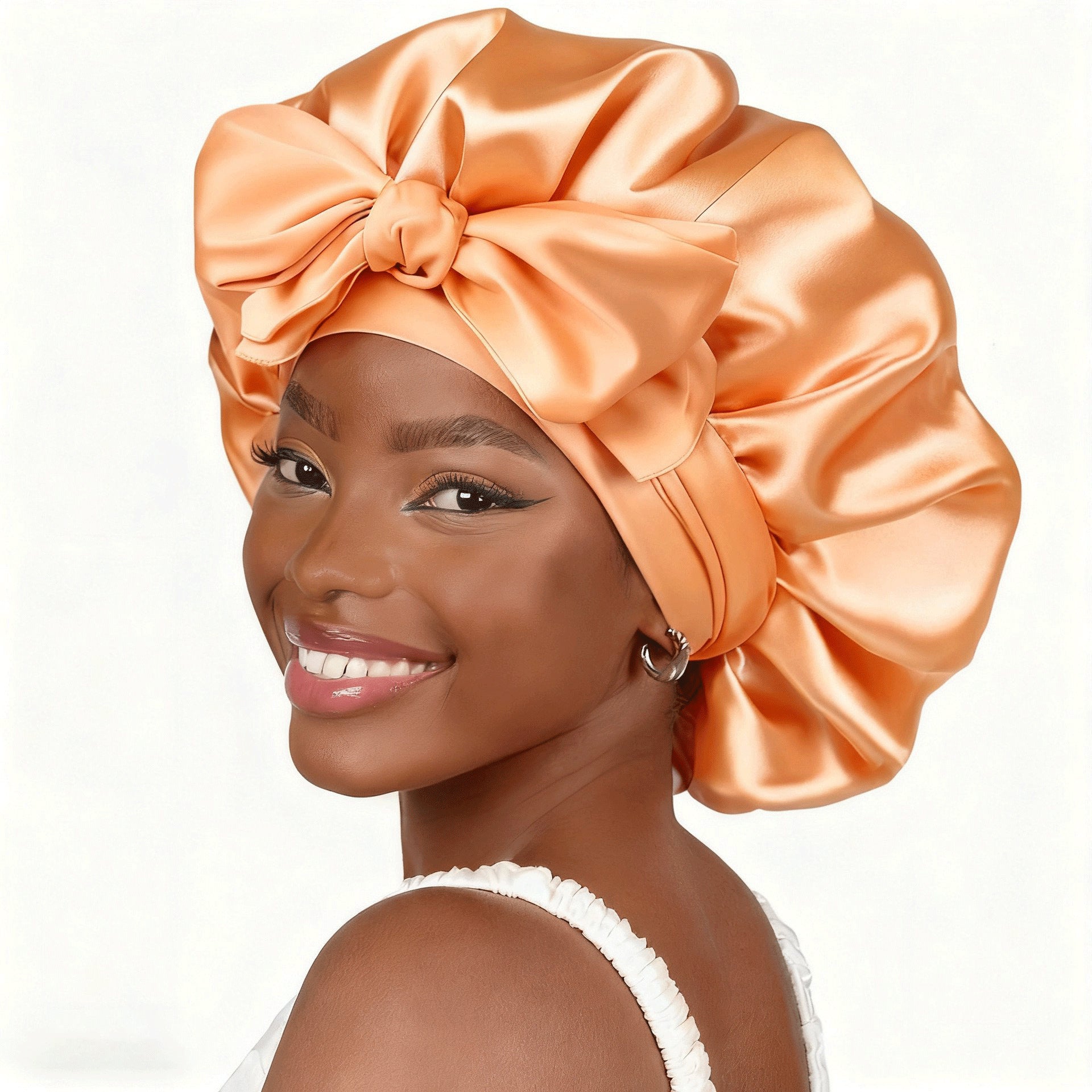 Elastic strap color Ding round hat bow
