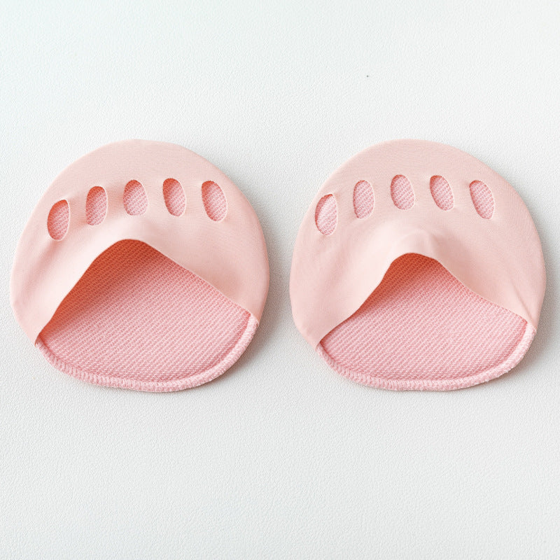 High Heel Shoe Half Sole Sock Forefoot Pad Half Size Insert Women Silicone Forefoot Pad Invisible Sock Anti-Slip Anti-Friction Shallow Mouth