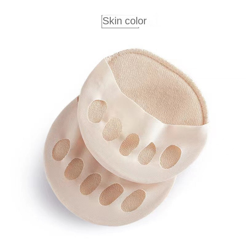 High Heel Shoe Half Sole Sock Forefoot Pad Half Size Insert Women Silicone Forefoot Pad Invisible Sock Anti-Slip Anti-Friction Shallow Mouth